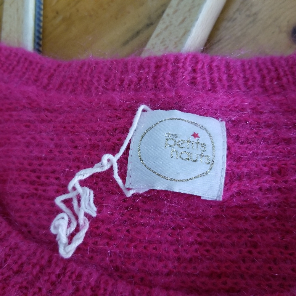 🇫🇷 des petits hauts, hi-lo mohair sweater - Picture 6 of 7